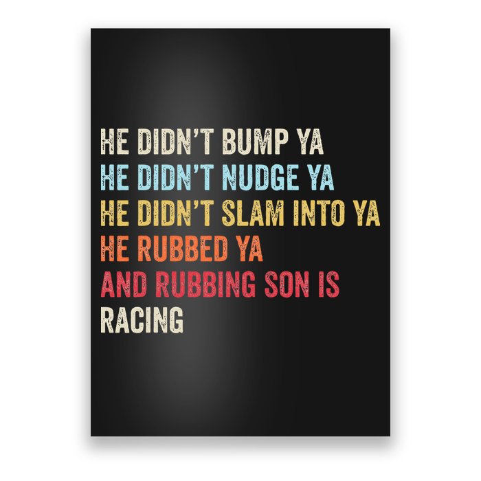 Sprint Car Racing Apparel Funny Race Quote Dirt Track Racing Poster