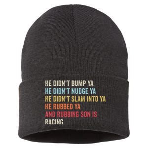 Sprint Car Racing Apparel Funny Race Quote Dirt Track Racing Sustainable Knit Beanie