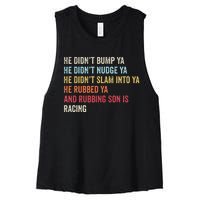 Sprint Car Racing Apparel Funny Race Quote Dirt Track Racing Women's Racerback Cropped Tank