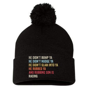 Sprint Car Racing Apparel Funny Race Quote Dirt Track Racing Pom Pom 12in Knit Beanie