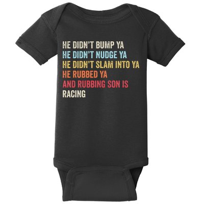 Sprint Car Racing Apparel Funny Race Quote Dirt Track Racing Baby Bodysuit