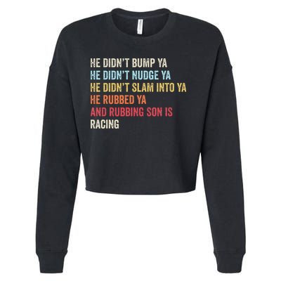 Sprint Car Racing Apparel Funny Race Quote Dirt Track Racing Cropped Pullover Crew