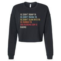 Sprint Car Racing Apparel Funny Race Quote Dirt Track Racing Cropped Pullover Crew