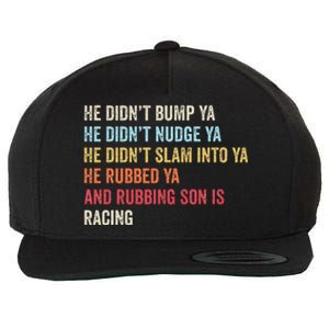 Sprint Car Racing Apparel Funny Race Quote Dirt Track Racing Wool Snapback Cap