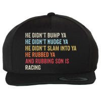 Sprint Car Racing Apparel Funny Race Quote Dirt Track Racing Wool Snapback Cap