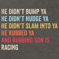 Sprint Car Racing Apparel Funny Race Quote Dirt Track Racing Cotton Canvas Backpack