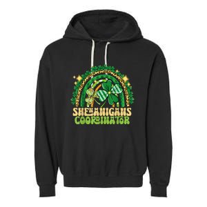 Shenanigans Coordinator Rainbow Teacher St Patricks Day Gifts Garment-Dyed Fleece Hoodie