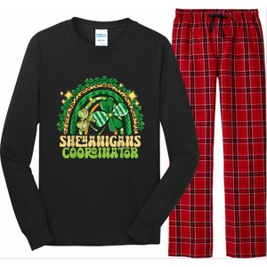 Shenanigans Coordinator Rainbow Teacher St Patricks Day Gifts Long Sleeve Pajama Set