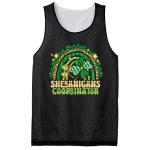 Shenanigans Coordinator Rainbow Teacher St Patricks Day Gifts Mesh Reversible Basketball Jersey Tank