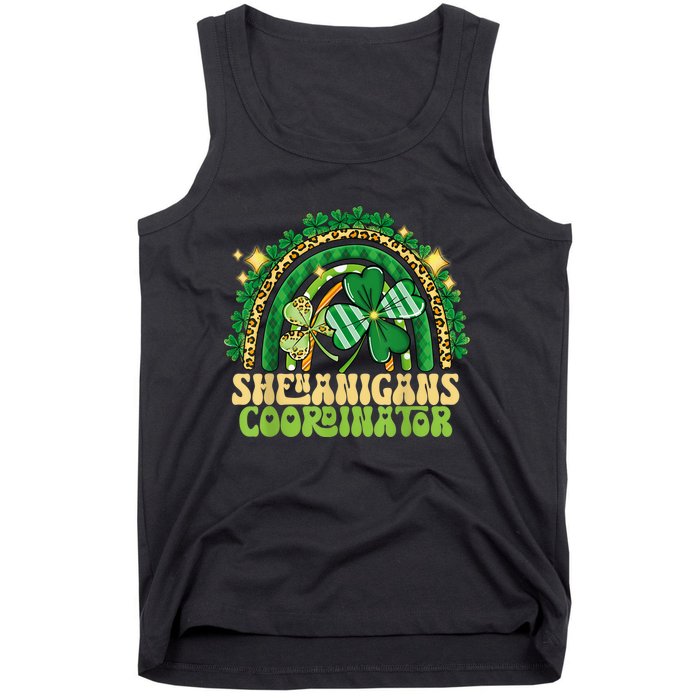 Shenanigans Coordinator Rainbow Teacher St Patricks Day Gifts Tank Top