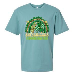 Shenanigans Coordinator Rainbow Teacher St Patricks Day Gifts Sueded Cloud Jersey T-Shirt