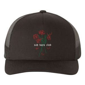 Sad Club Red Roses Aesthetic Soft Grunge Punk Goth Eboy Yupoong Adult 5-Panel Trucker Hat