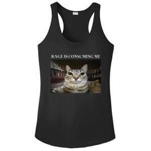 Silly Cat Rage Is Consuming Me Cat Ladies PosiCharge Competitor Racerback Tank