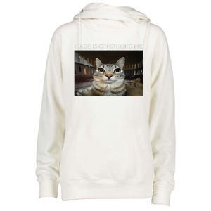 Silly Cat Rage Is Consuming Me Cat Womens Funnel Neck Pullover Hood