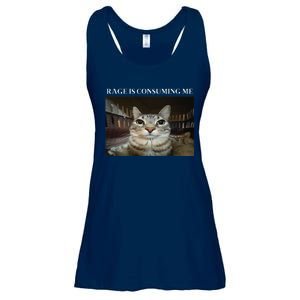 Silly Cat Rage Is Consuming Me Cat Ladies Essential Flowy Tank