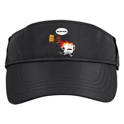 Smores Camping Roasting Outdoor Women Adult Drive Performance Visor