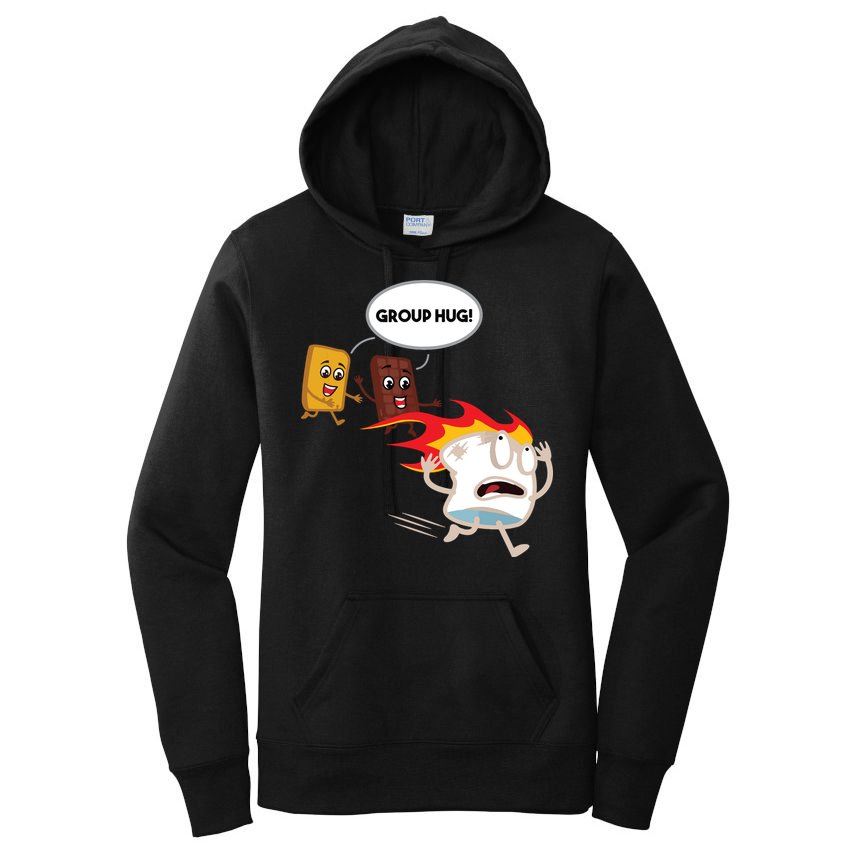 Smores Camping Roasting Outdoor Women Women's Pullover Hoodie