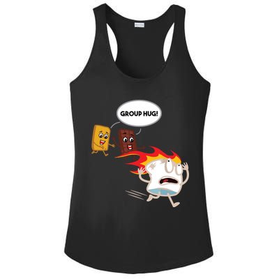 Smores Camping Roasting Outdoor Women Ladies PosiCharge Competitor Racerback Tank