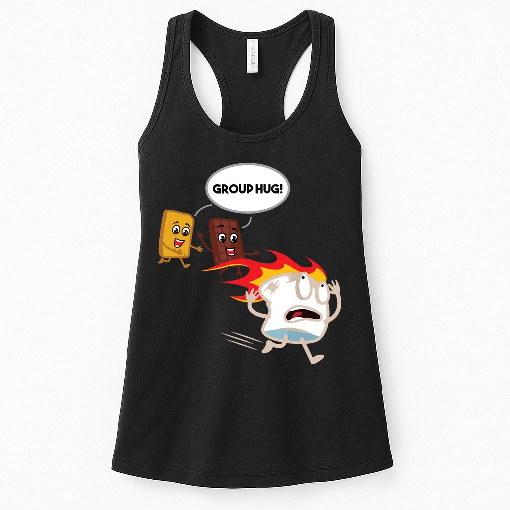 Smores Camping Roasting Outdoor Women Womens Tank Top