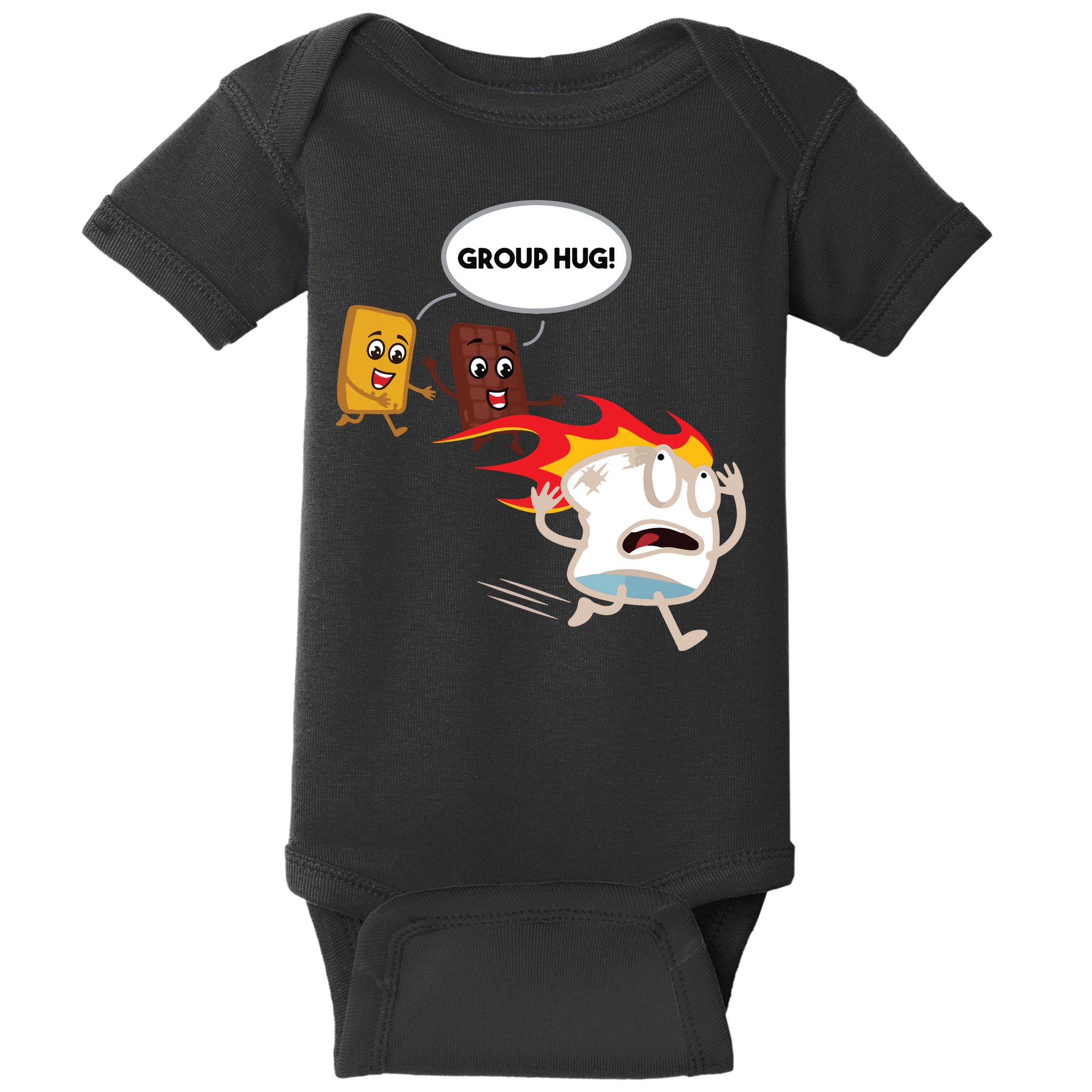 Smores Camping Roasting Outdoor Women Baby Bodysuit