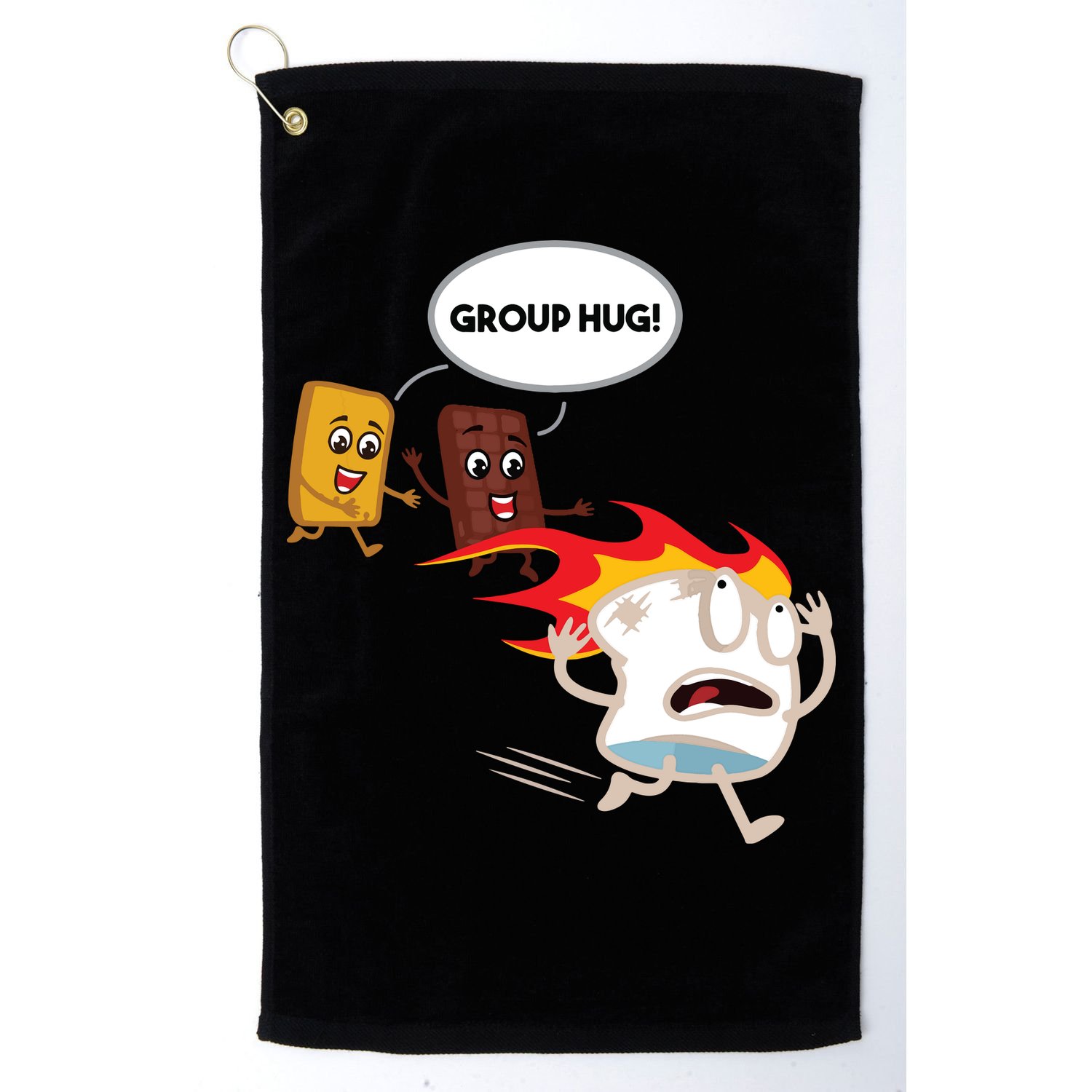 Smores Camping Roasting Outdoor Women Golf Towel