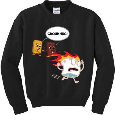 Smores Camping Roasting Outdoor Women Kids Sweatshirt