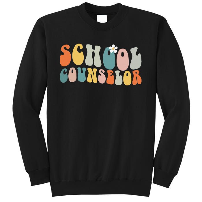 School Counselor Retro Vintage Groovy Back to School Sweatshirt