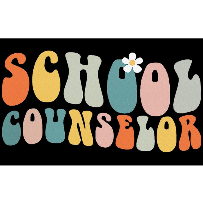 School Counselor Retro Vintage Groovy Back to School Bumper Sticker