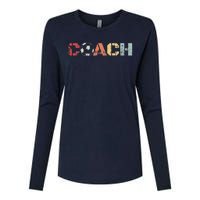 Soccer Coach Retro Vintage Instructional Soccer Ball Staff Womens Cotton Relaxed Long Sleeve T-Shirt