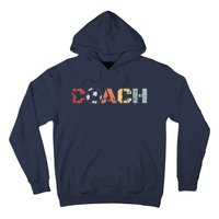 Soccer Coach Retro Vintage Instructional Soccer Ball Staff Hoodie