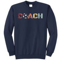 Soccer Coach Retro Vintage Instructional Soccer Ball Staff Sweatshirt