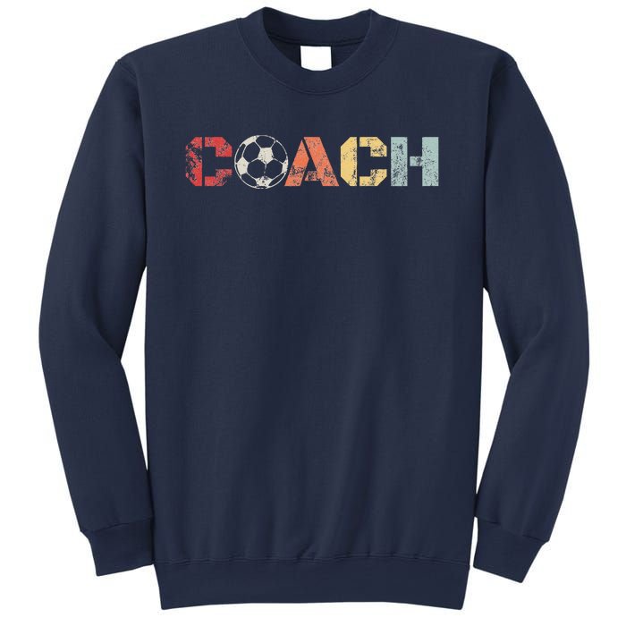 Soccer Coach Retro Vintage Instructional Soccer Ball Staff Sweatshirt