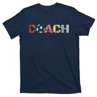 Soccer Coach Retro Vintage Instructional Soccer Ball Staff T-Shirt