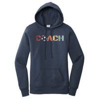 Soccer Coach Retro Vintage Instructional Soccer Ball Staff Women's Pullover Hoodie