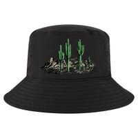 Saguaro Cactus Retro Desert Saguaro Cactus Western Nature Gift Cool Comfort Performance Bucket Hat