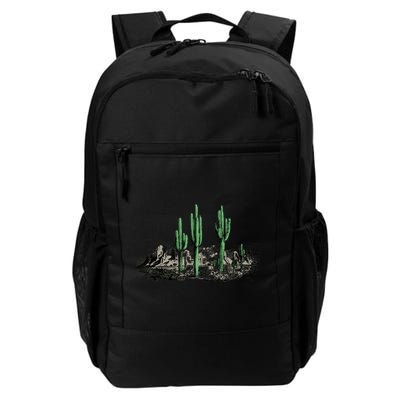 Saguaro Cactus Retro Desert Saguaro Cactus Western Nature Gift Backpack