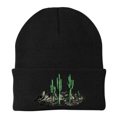 Saguaro Cactus Retro Desert Saguaro Cactus Western Nature Gift Beanie