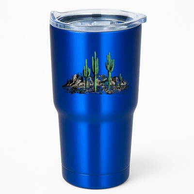 Saguaro Cactus Retro Desert Saguaro Cactus Western Nature Gift Tumbler