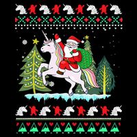 Santa Claus Riding Unicorn Christmas Gift Impact Tech Backpack