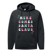 Santa Claus Retro Merry Christmas XMAS Festive Holiday Gift Performance Fleece Hoodie