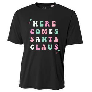 Santa Claus Retro Merry Christmas XMAS Festive Holiday Gift Cooling Performance Crew T-Shirt