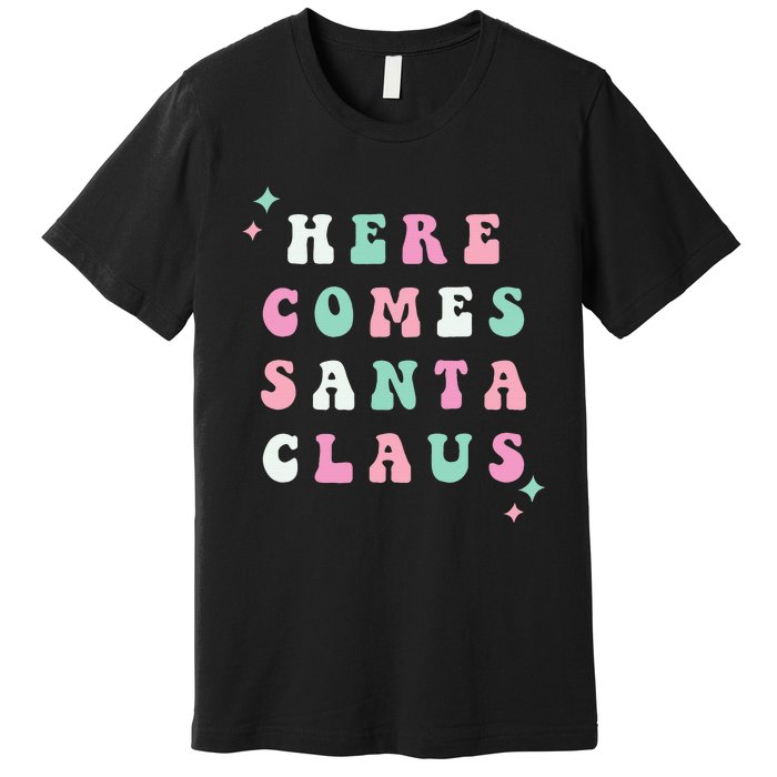 Santa Claus Retro Merry Christmas XMAS Festive Holiday Gift Premium T-Shirt