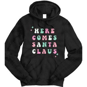 Santa Claus Retro Merry Christmas XMAS Festive Holiday Gift Tie Dye Hoodie