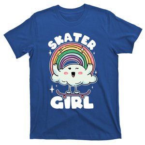 Skater Cute Rainbow On Skateboard Skateboarding Gift T-Shirt