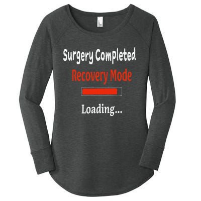 Surgery Completed Recovery Mode Loading Get Well Soon Women's Perfect Tri Tunic Long Sleeve Shirt