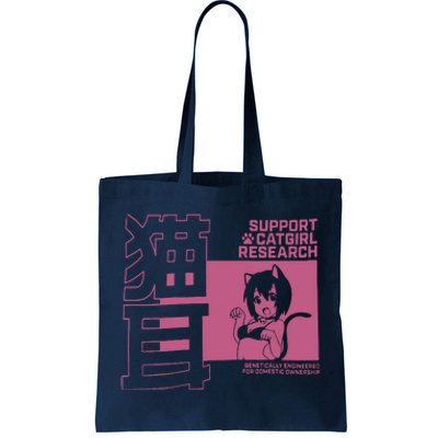 Support Catgirl Research Anime Japan Tote Bag