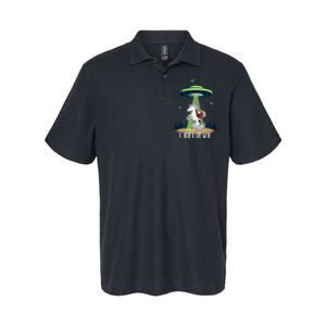 Santa Claus Riding Unicorn Alien Space Ufo Christmas Design Softstyle Adult Sport Polo