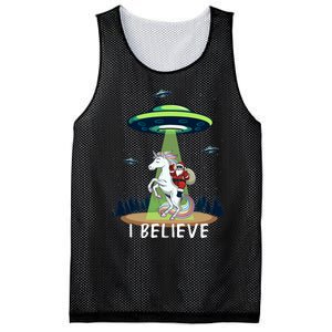 Santa Claus Riding Unicorn Alien Space Ufo Christmas Design Mesh Reversible Basketball Jersey Tank