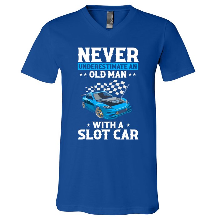 Slot Car Racing Quote For Slot Car And Rc Cars Cute Gift V-Neck T-Shirt