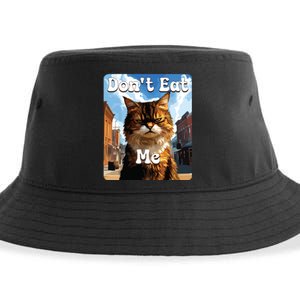 Sad Cat Resistance DonT Eat Me Advocacy Sustainable Bucket Hat